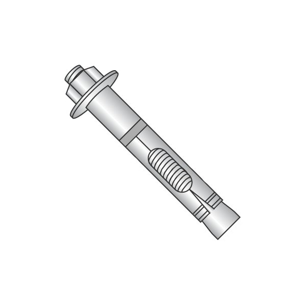 Newport Fasteners Sleeve Anchor, 5/8" Dia., 4-1/4" L, Stainless Steel Plain, 10 PK 346762 - main